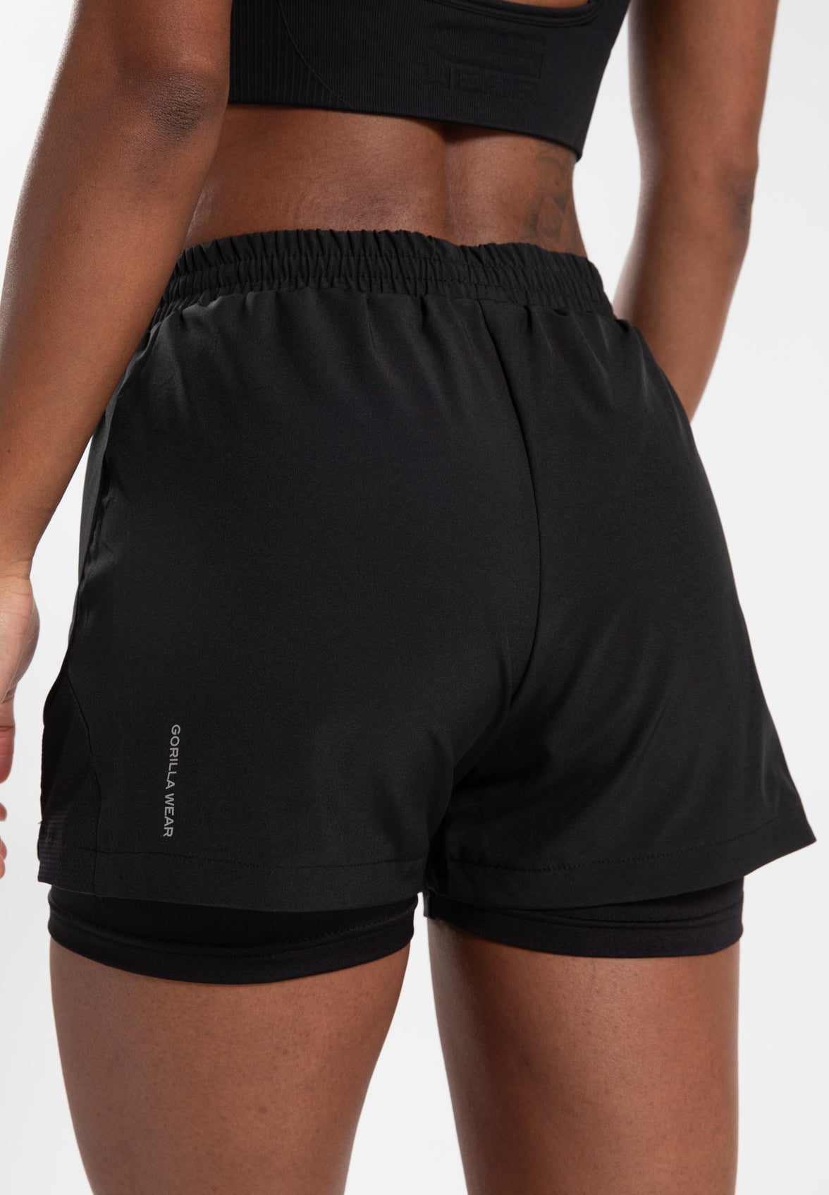 Gorilla Wear Katy 2-in-1 Shorts - Schwarz