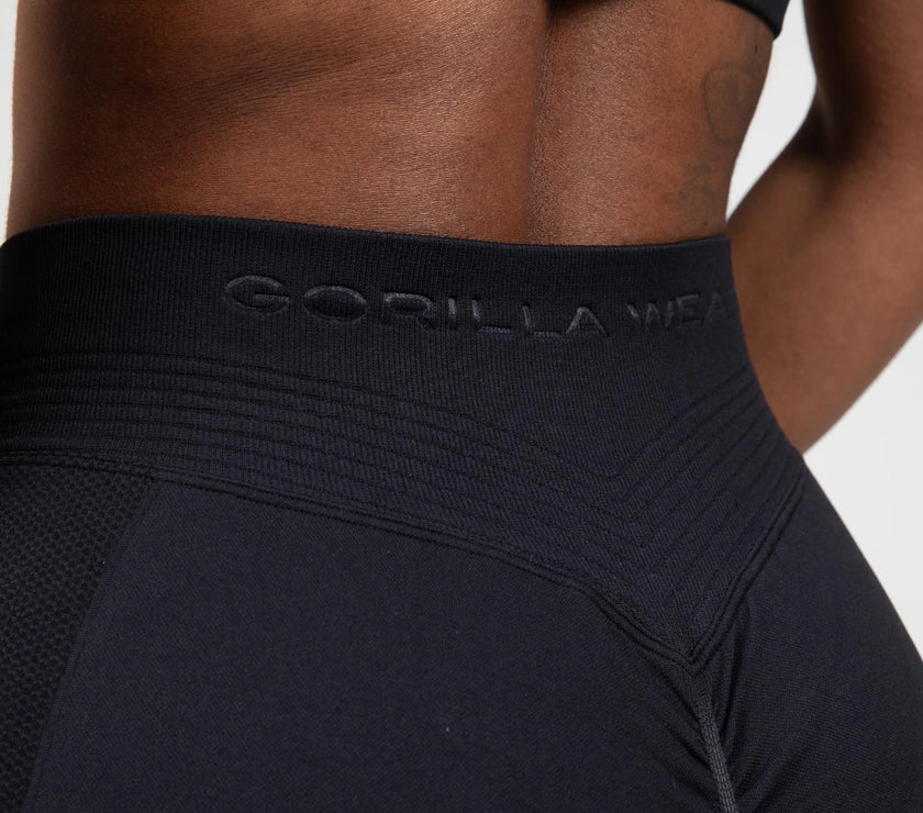 Gorilla Wear Whitney Seamless Shorts - Schwarz