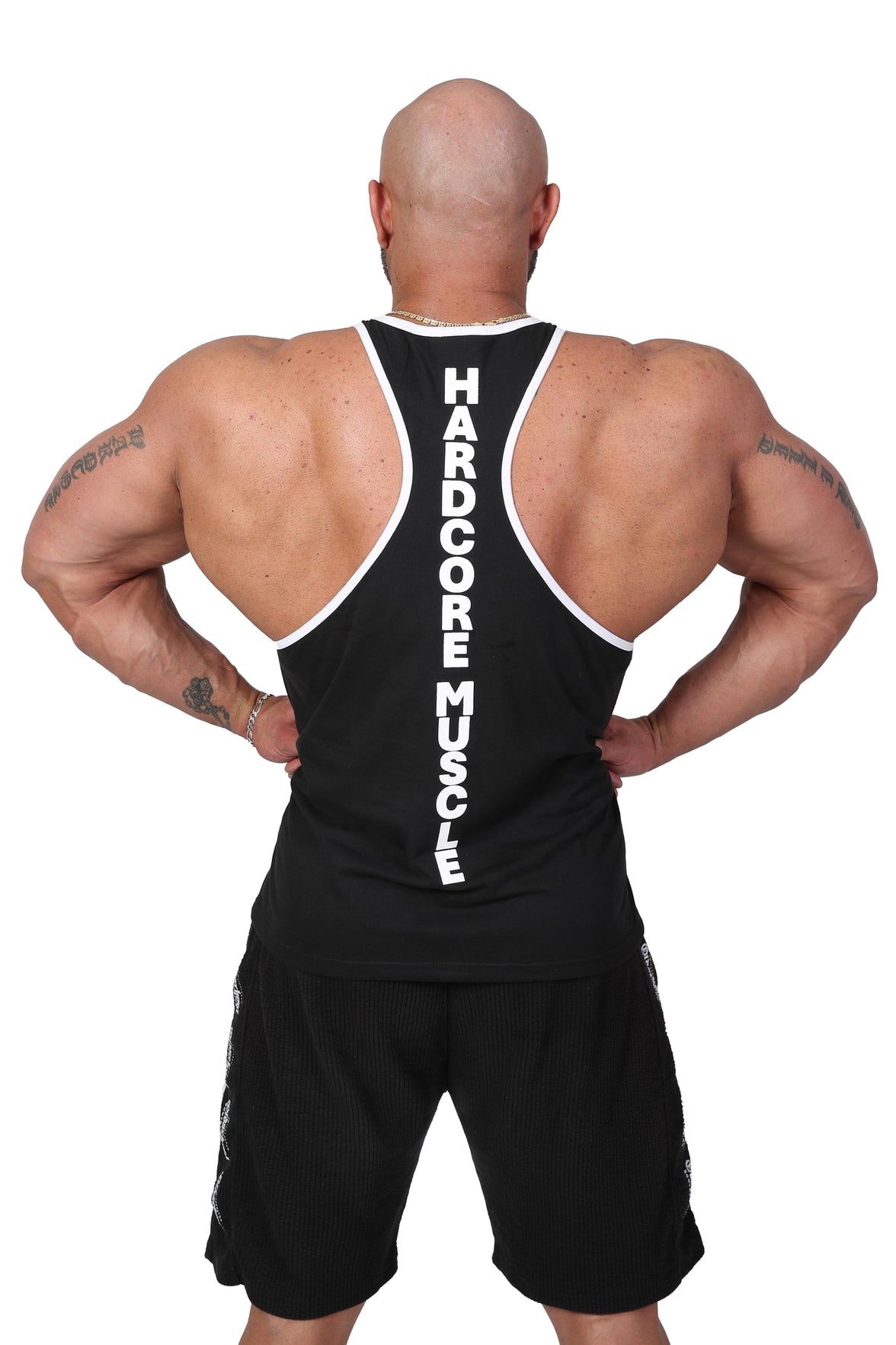 Oldschool Bodybuilding Switzerland Punisher Tank Top - Schwarz/Weiss