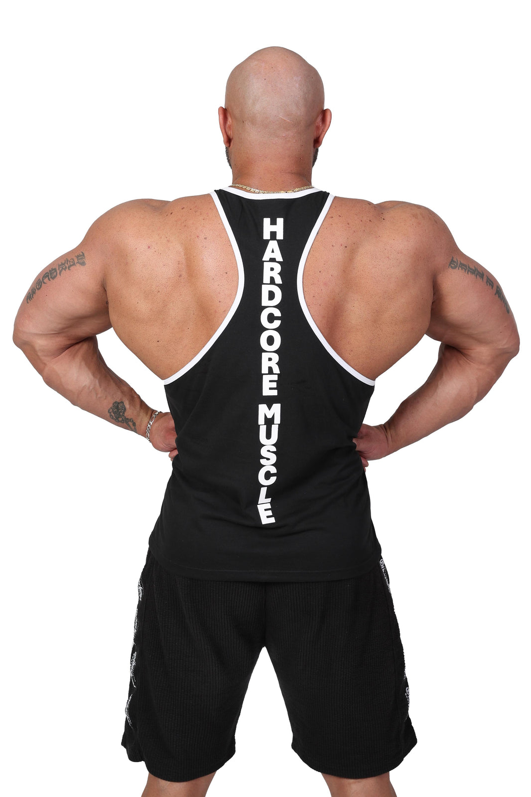 Oldschool Bodybuilding Switzerland Punisher Tank Top - Schwarz/Weiss