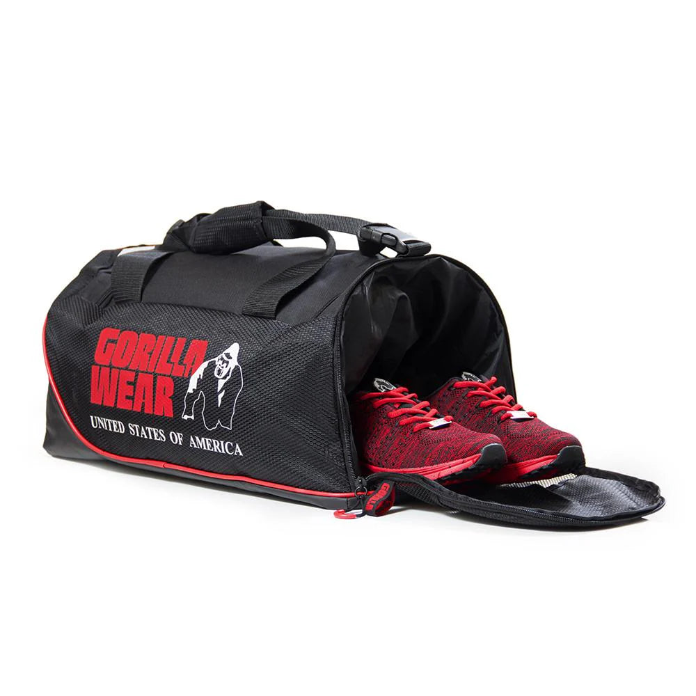 Gorilla Wear Jerome Gym Bag - Schwarz/Rot