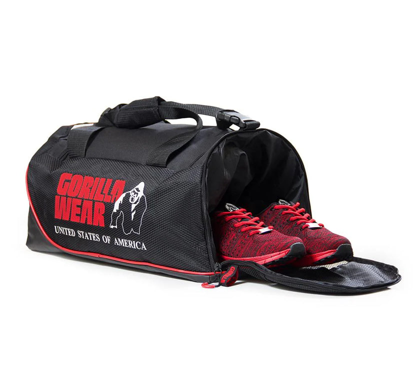 Gorilla Wear Jerome Gym Bag - Schwarz/Rot