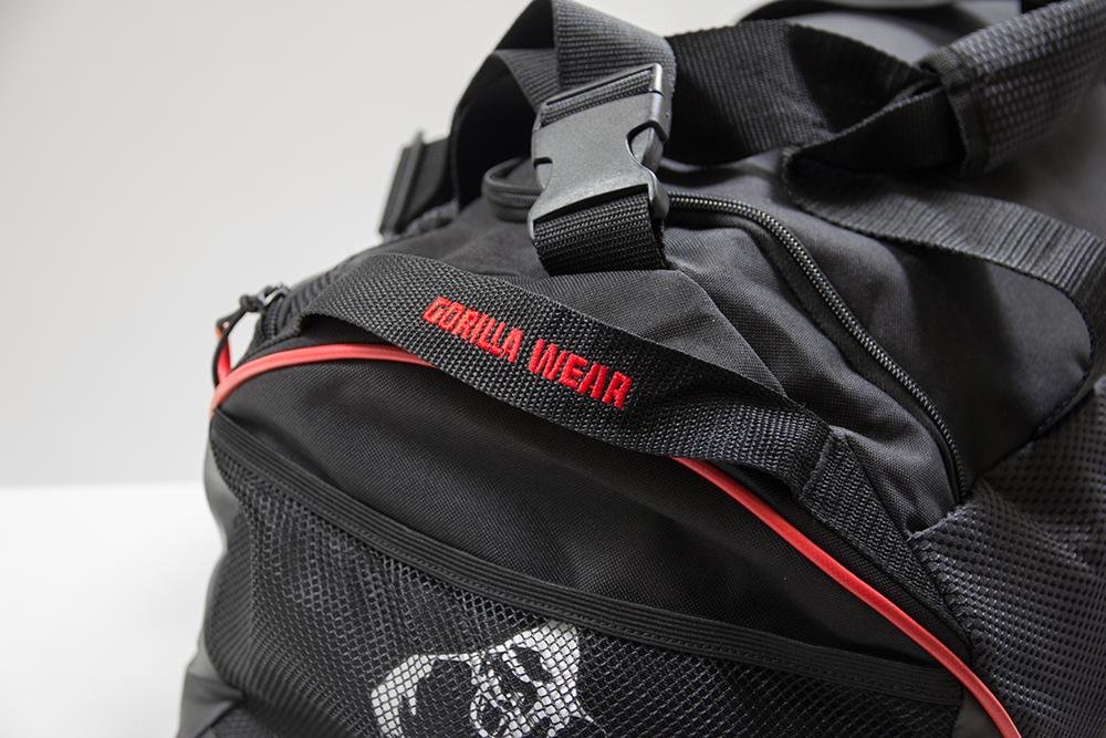 Gorilla Wear Jerome Gym Bag - Schwarz/Rot