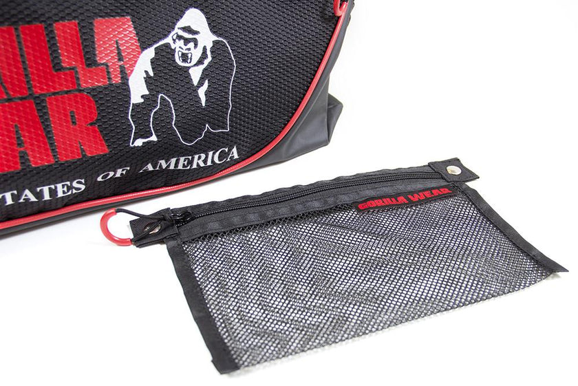 Gorilla Wear Jerome Gym Bag - Schwarz/Rot