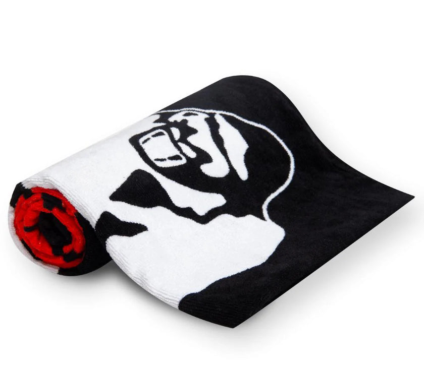 Gorilla Wear Classic Gym Towel - Schwarz/Rot