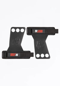 Gorilla Wear 3-Hole Carbon Lifting Grips - Schwarz