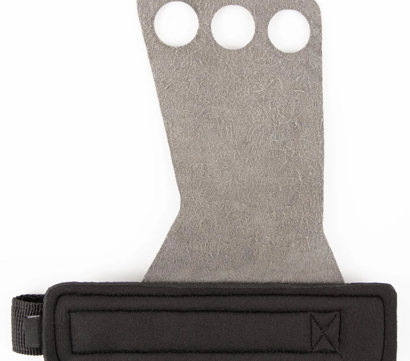 Gorilla Wear 3-Hole Carbon Lifting Grips - Schwarz