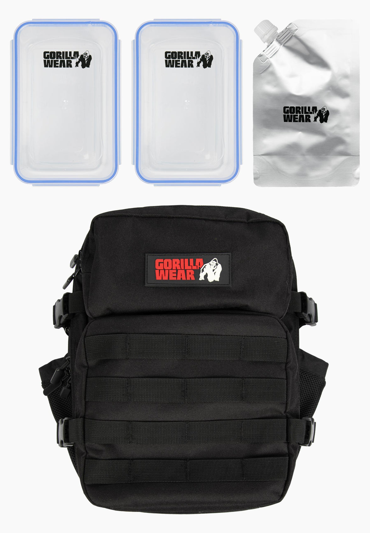 Gorilla Wear Clyde Meal Bag - Schwarz