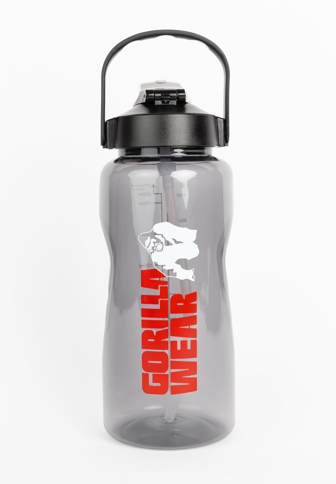 Gorilla Wear Water Bottle With Sleeve 2L - Schwarz