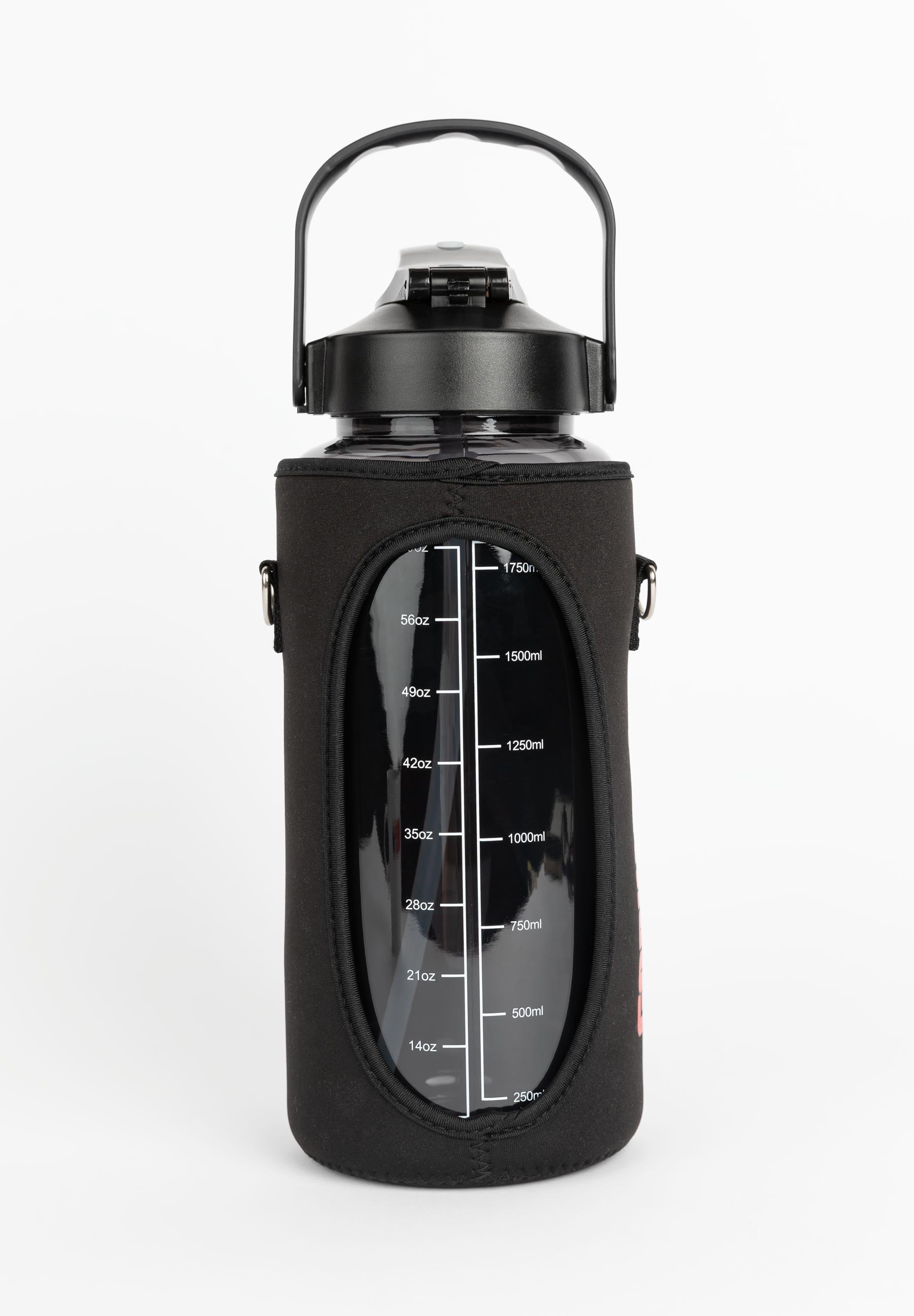 Gorilla Wear Water Bottle With Sleeve 2L - Schwarz