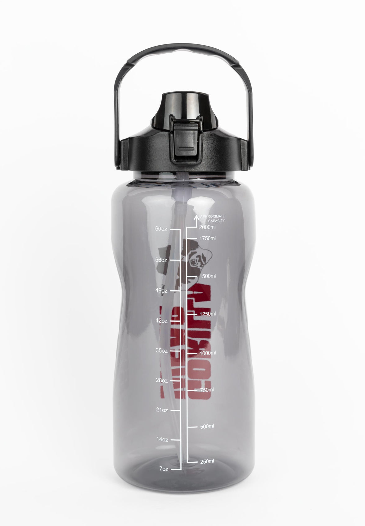 Gorilla Wear Water Bottle With Sleeve 2L - Schwarz