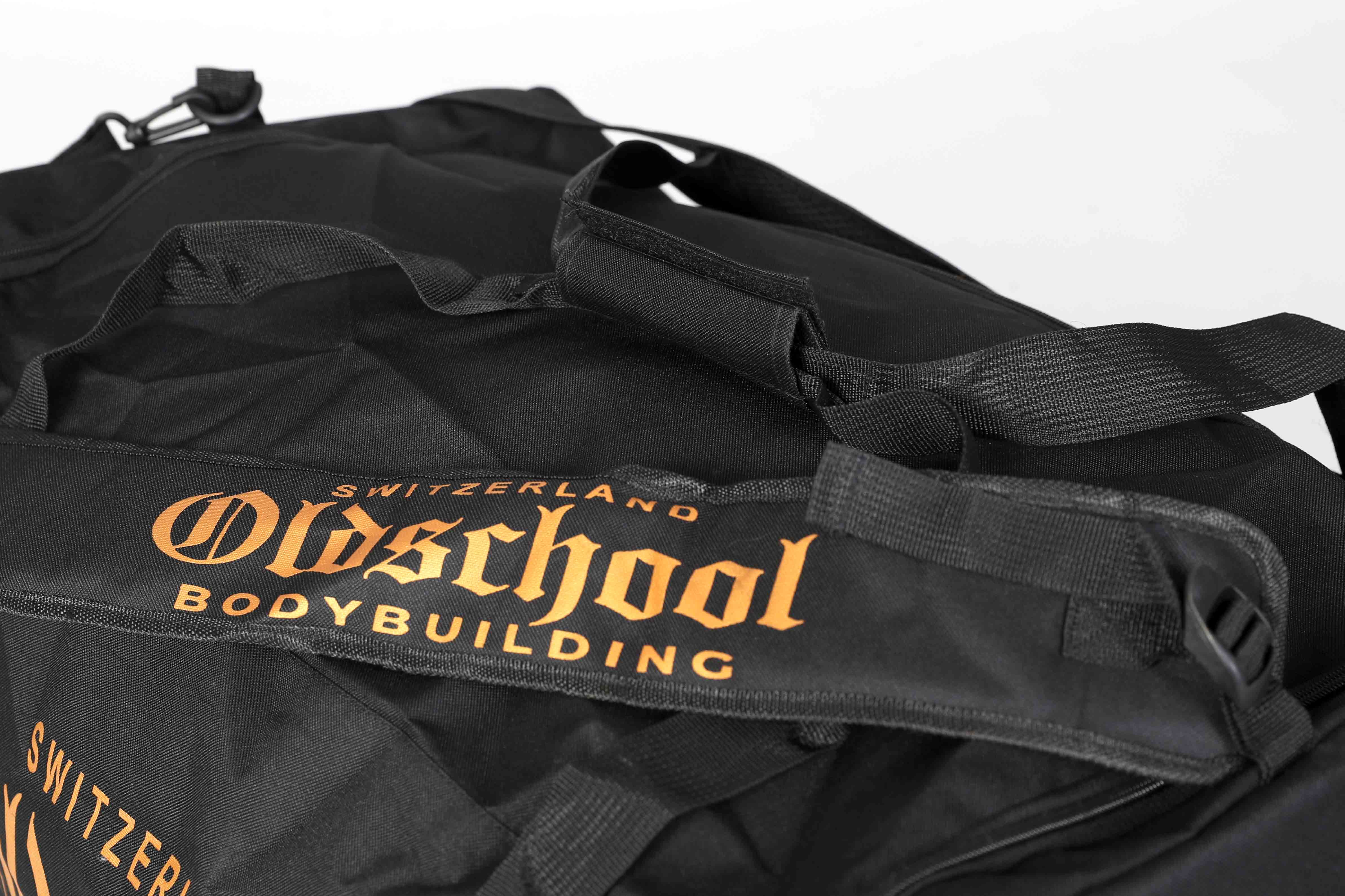 Oldschool Bodybuilding Switzerland BIG Gym Bag Schwarz/Gold