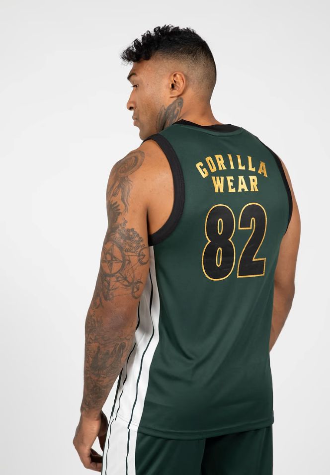 Gorilla Wear Orlando Jersey Tank Top - Grün/Gold