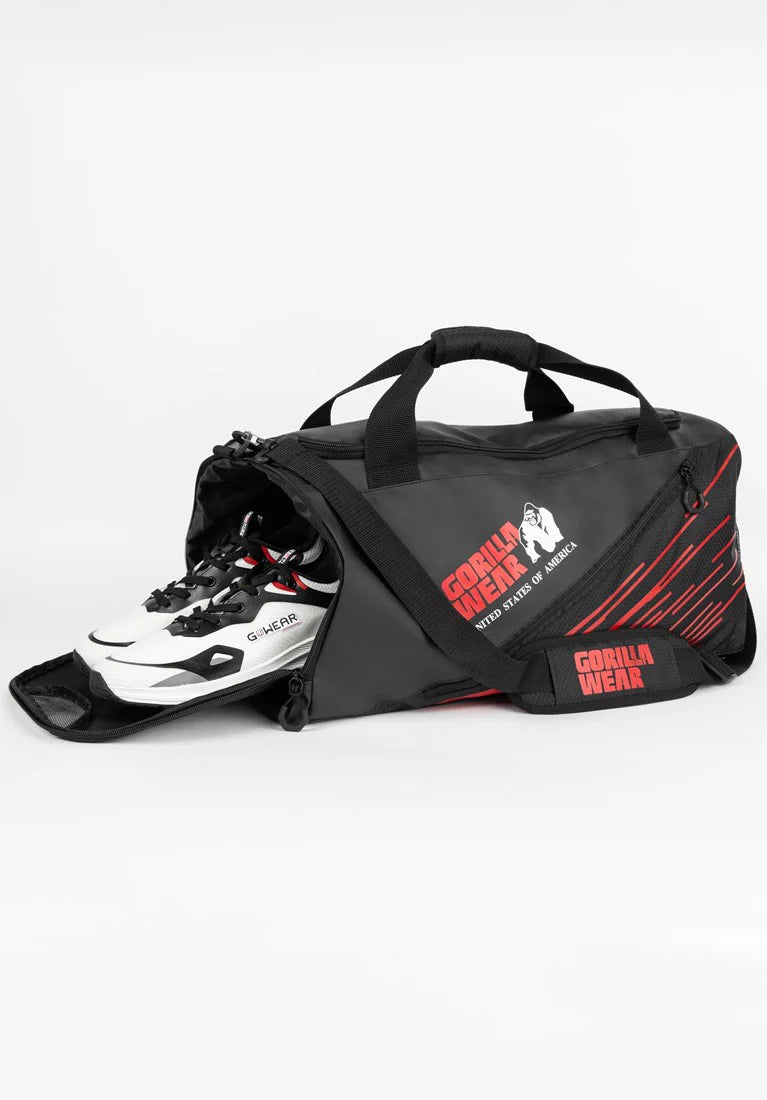 Gorilla Wear Ohio Gym Bag - Schwarz/Rot