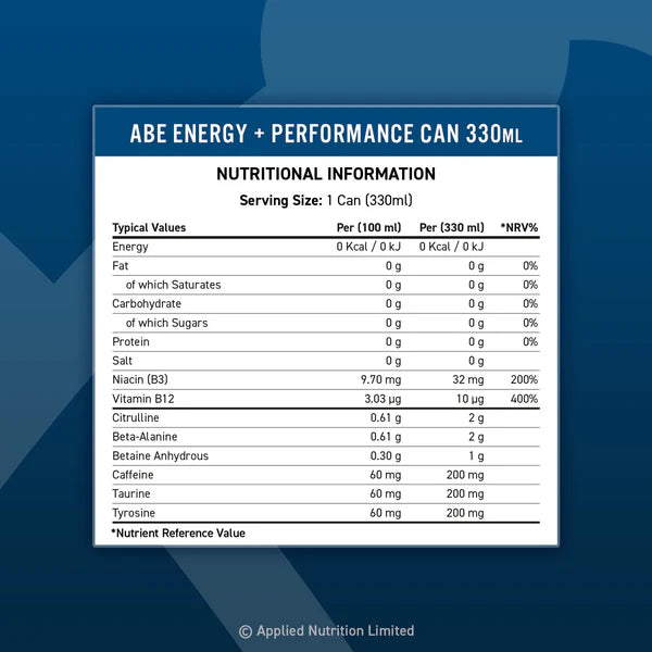 Applied Nutrition ABE Energy+Performance - Blue Lagoon