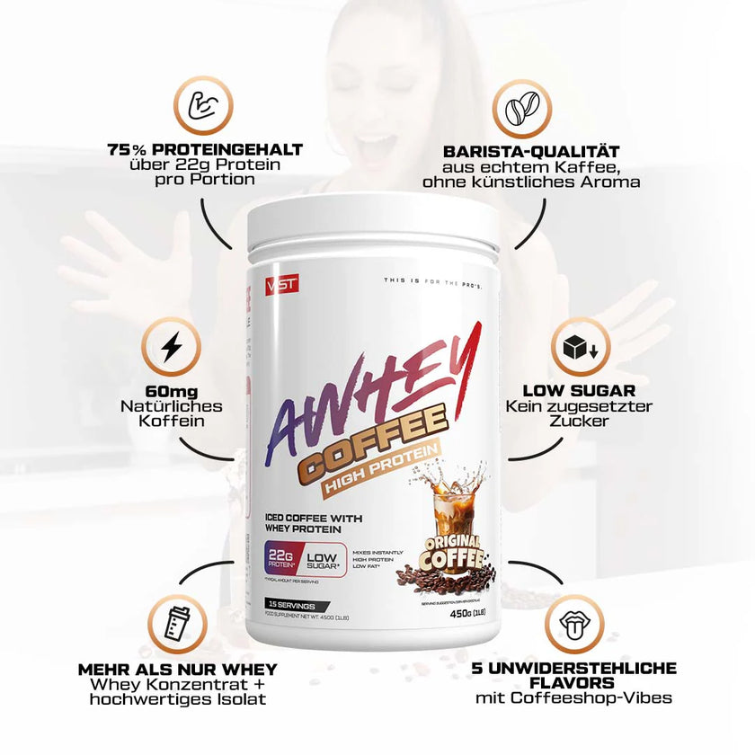 VAST Awhey Coffee High Protein - 450g