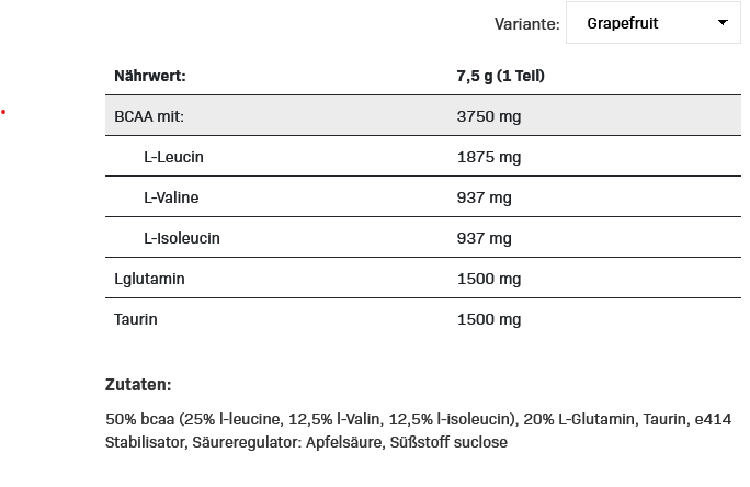 All Nutrition BCAA MAX Support - 500g