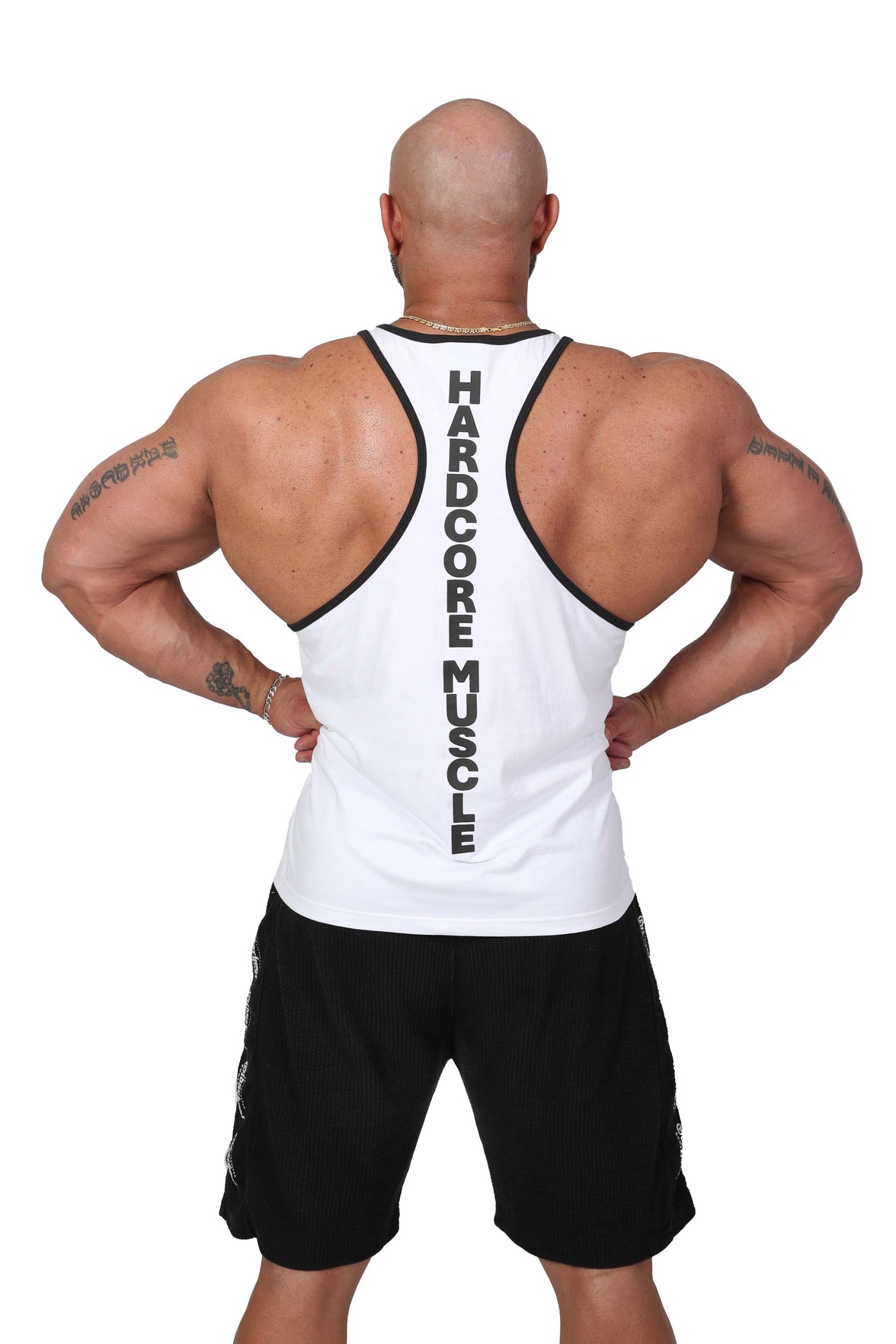 Oldschool Bodybuilding Switzerland Classic Tank Top - Weiss/Schwarz