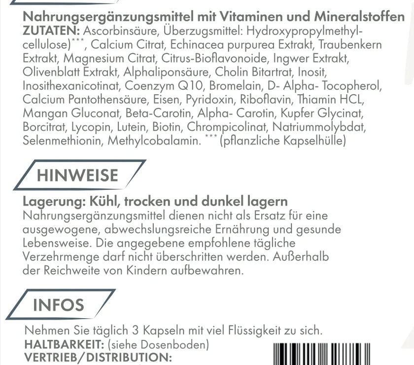 ZNT Nutrition A-Z Multivitamin - 90 Kapseln