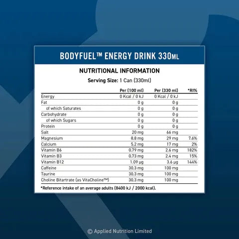 Applied Nutrition Body Fuel Energy & Vitamin Drink - 330ml