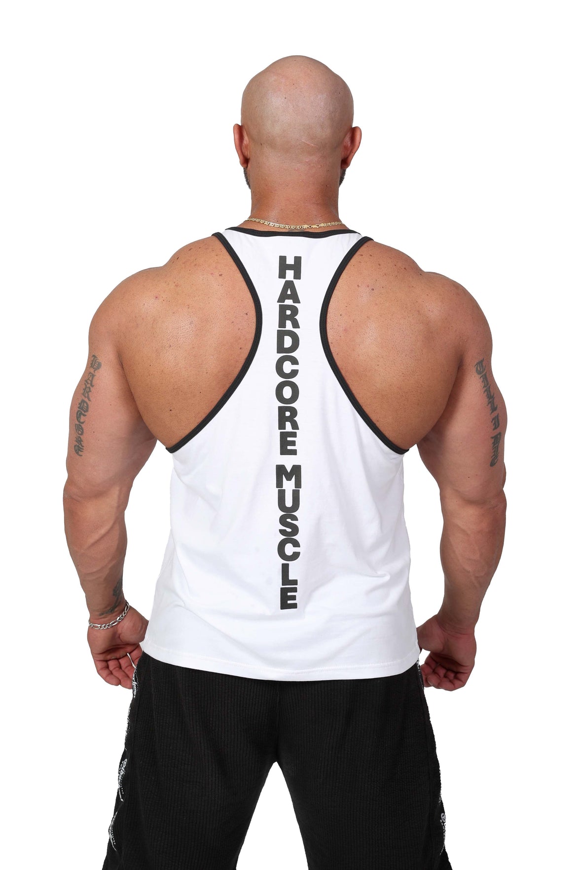 Oldschool Bodybuilding Switzerland Classic Tank Top - Weiss/Schwarz