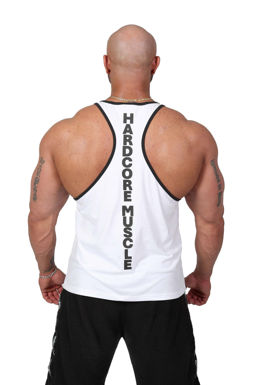 Oldschool Bodybuilding Switzerland Classic Tank Top - Weiss/Schwarz