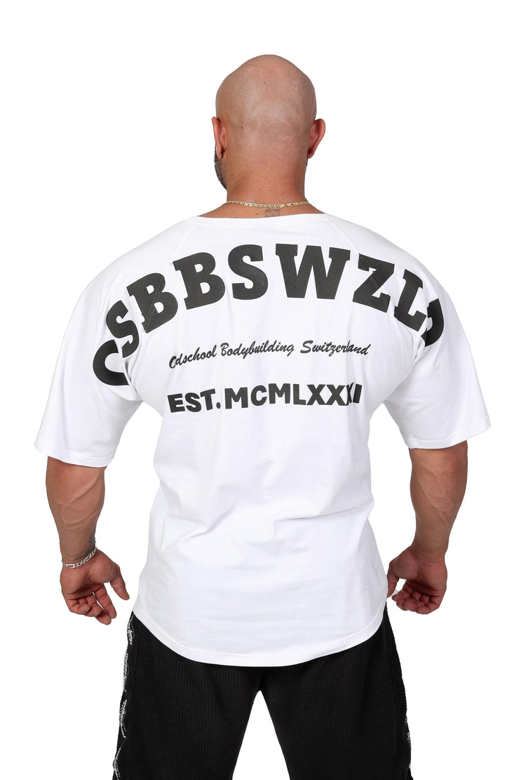 Oldschool Bodybuilding Switzerland Fanadix Summer Oversize Tee - Weiss