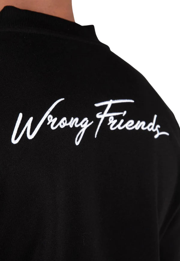 Wrong Friends Granada Full Zip Sweatshirt - Schwarz
