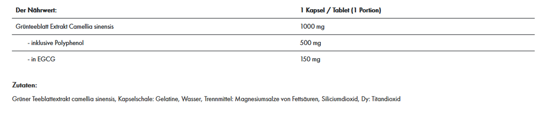 All Nutrition Green Tea - 90 Kapseln