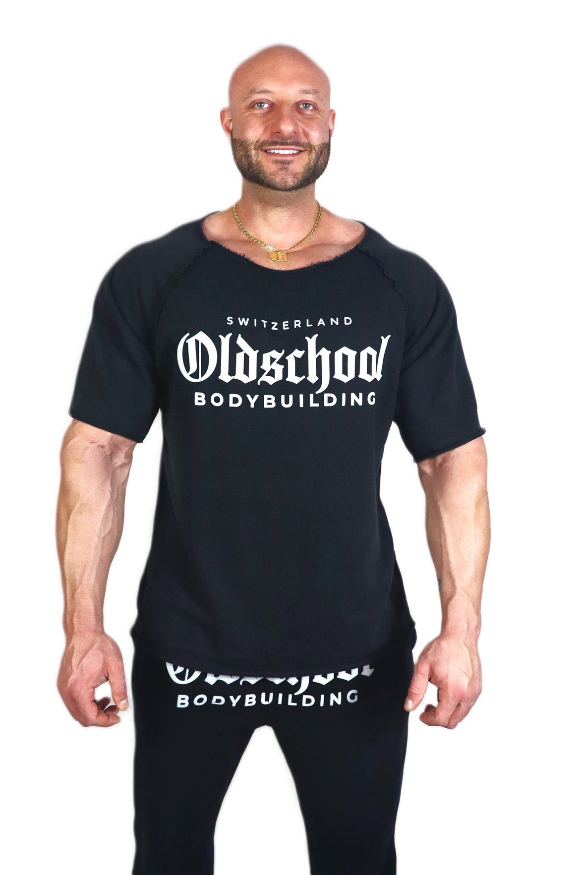 Oldschool Bodybuilding Switzerland Classic Rag Top - Schwarz