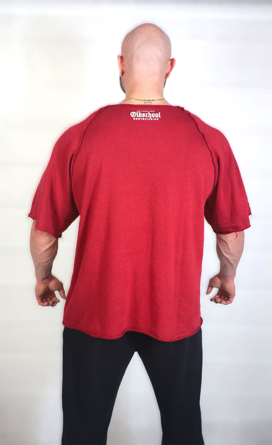 Oldschool Bodybuilding Switzerland Classic Rag Top - Bordeaux/Grau