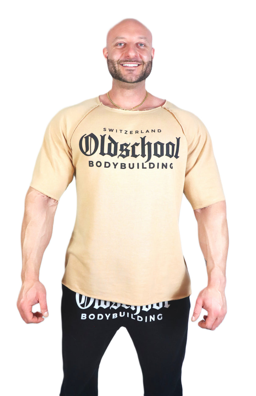 Oldschool Bodybuilding Switzerland Classic Rag Top - Beige