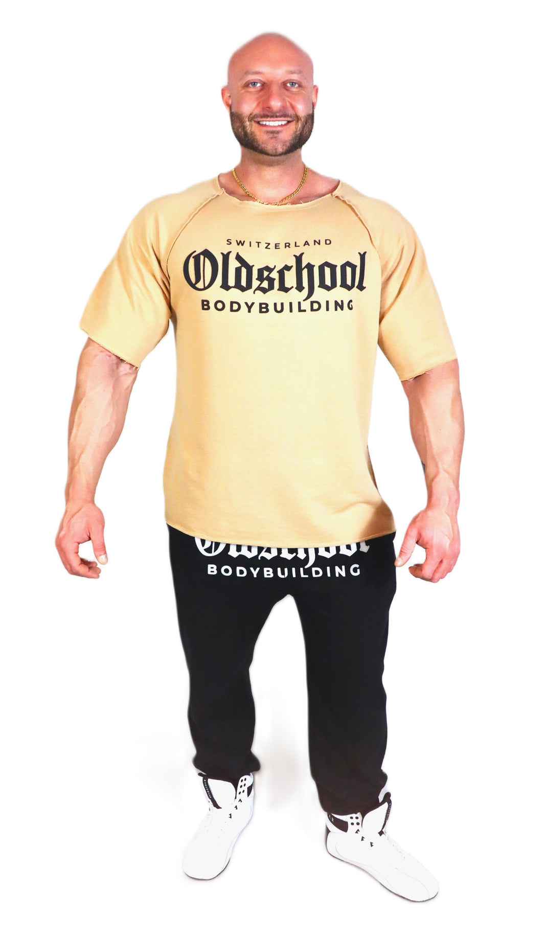 Oldschool Bodybuilding Switzerland Classic Rag Top - Beige