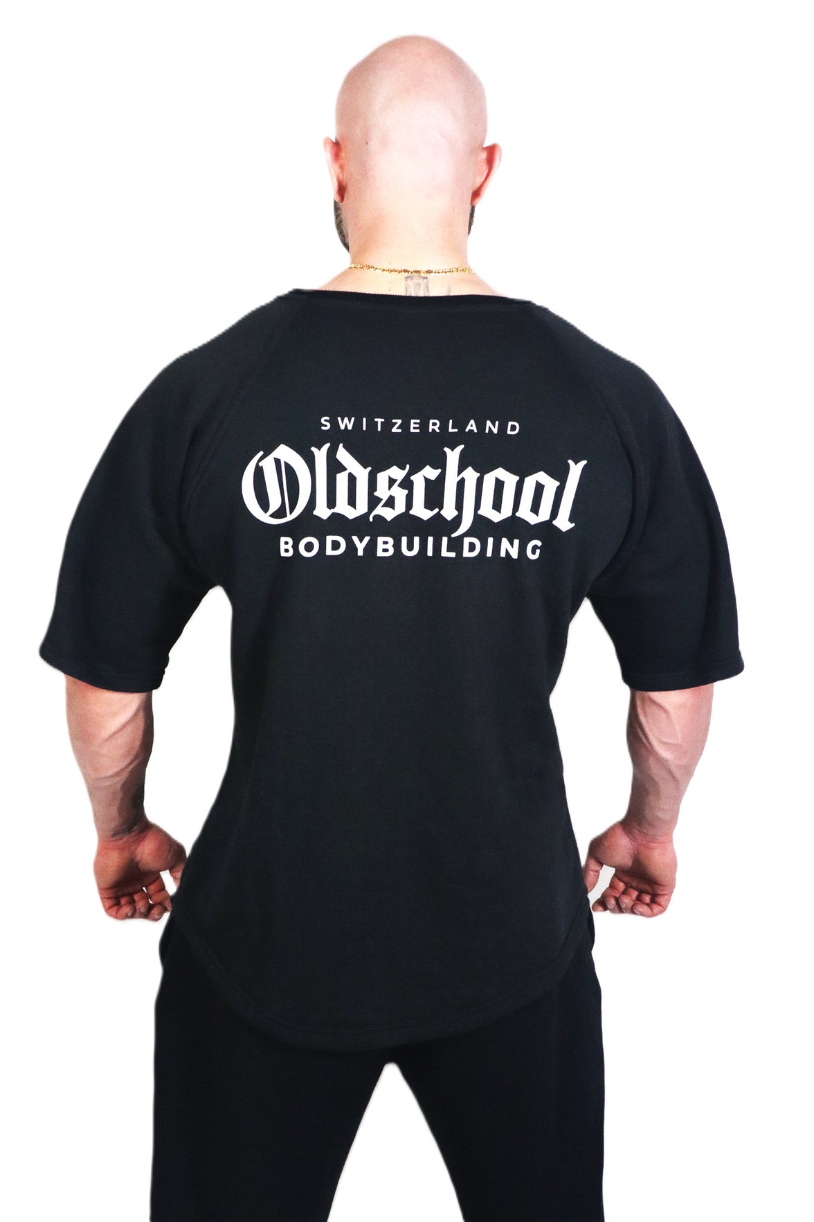 Oldschool Bodybuilding Switzerland Classic Oversized Shirt - Schwarz