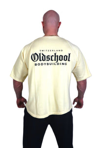 Oldschool Bodybuilding Switzerland Classic Oversized Shirt - Vanille