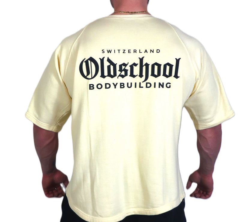 Oldschool Bodybuilding Switzerland Classic Oversized Shirt - Vanille