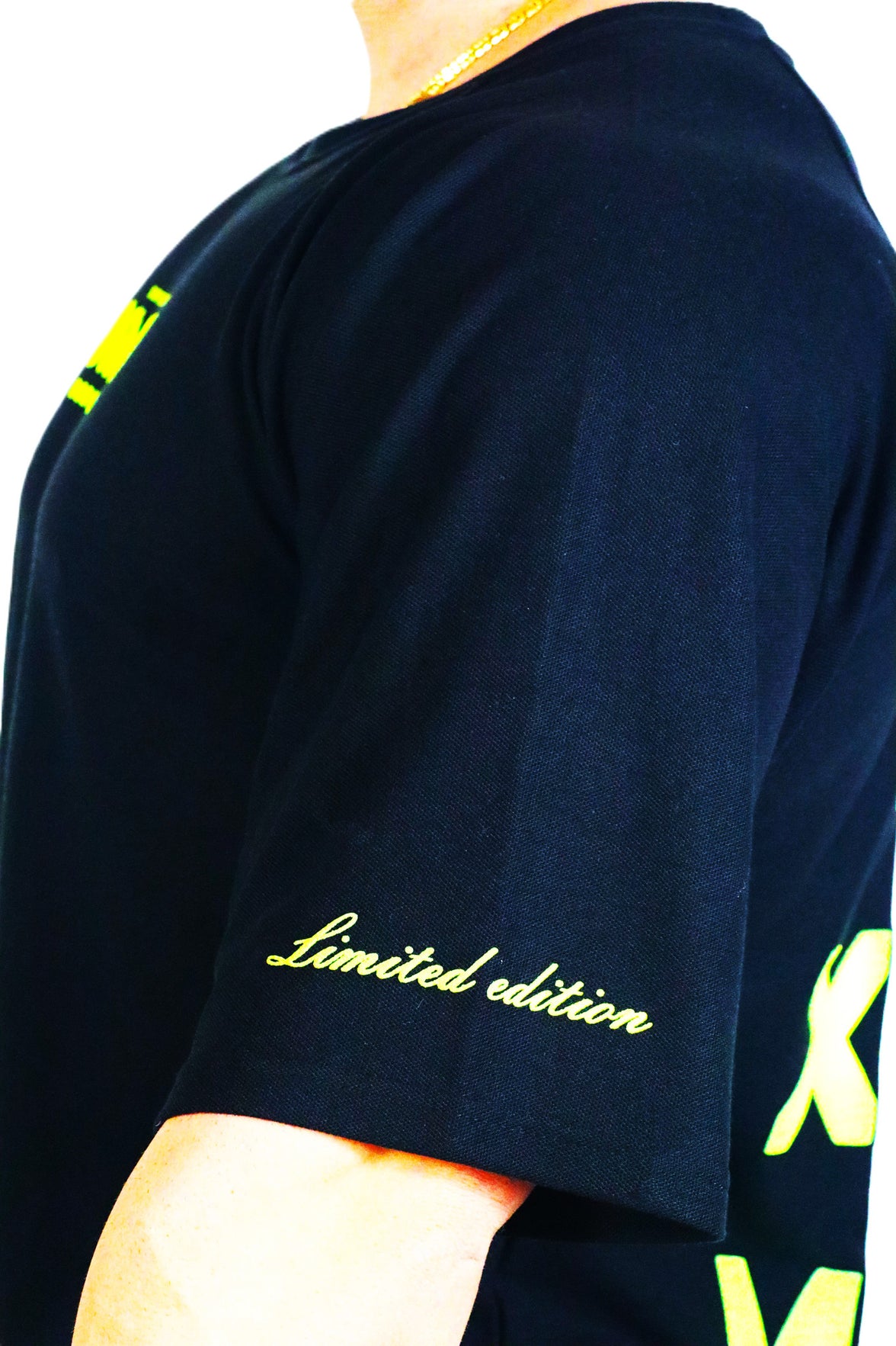 Oldschool Bodybuilding Switzerland  XXXXL Limited Edition Shirt - Schwarz/Neon Gelb