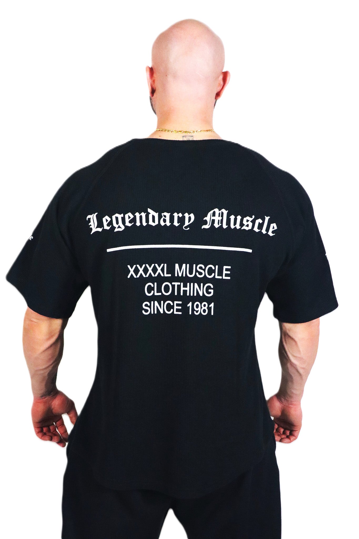 Oldschool Bodybuilding Switzerland Legendary Muscle Oversized Shirt - Schwarz