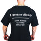 Oldschool Bodybuilding Switzerland Legendary Muscle Oversized Shirt - Schwarz
