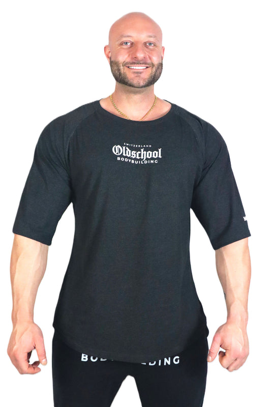 Oldschool Bodybuilding Switzerland Veni Vidi Vici Oversized Shirt - Anthrazit