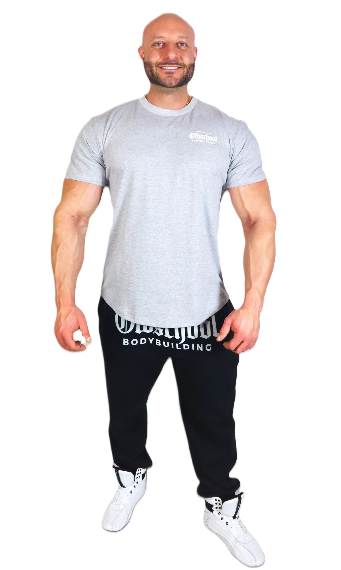 Oldschool Bodybuilding Switzerland Classic T-Shirt - Grau