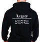 Oldschool Bodybuilding Switzerland Legacy Badges Zipped Hoodie - Schwarz/Rot