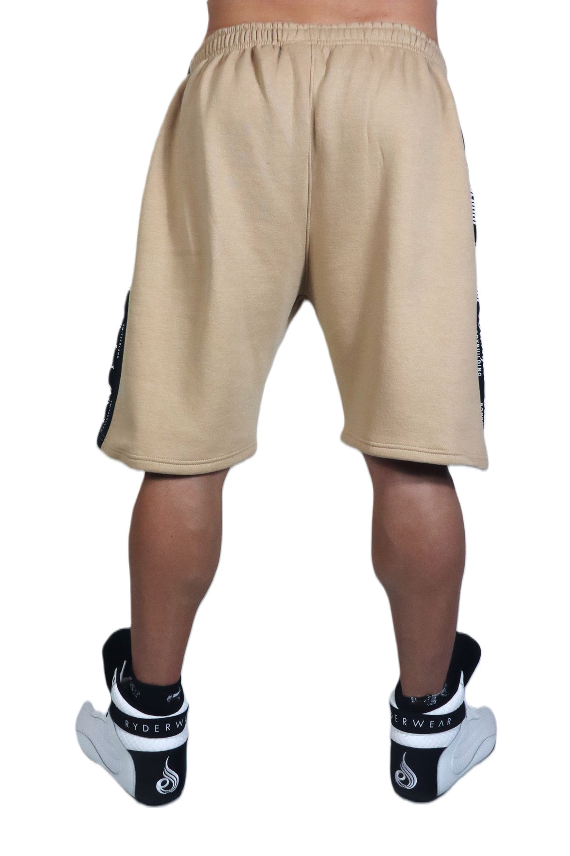 Oldschool Bodybuilding Switzerland Two Tone Shorts Beige/Schwarz