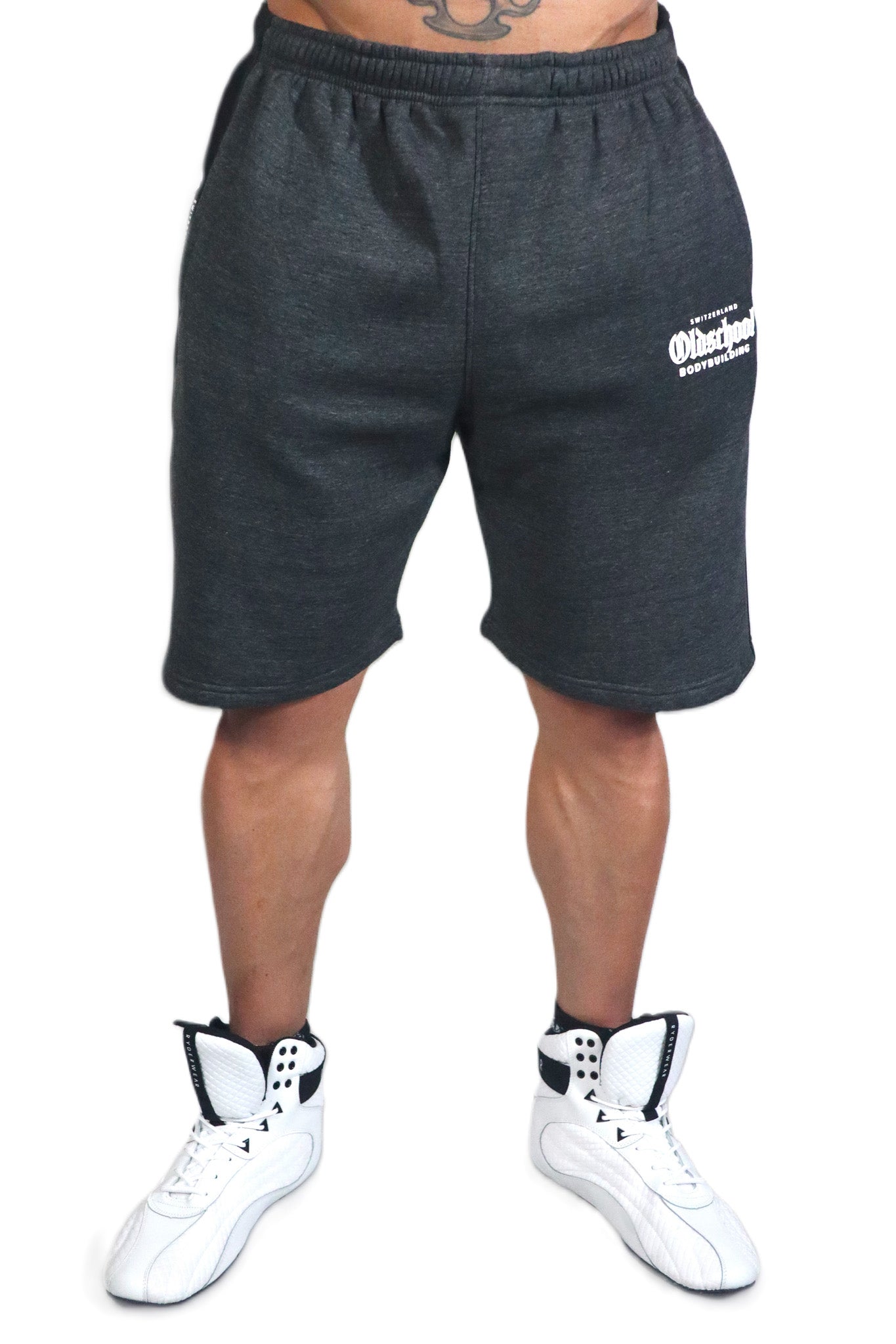 Oldschool Bodybuilding Switzerland Two Tone Shorts Grau/Schwarz