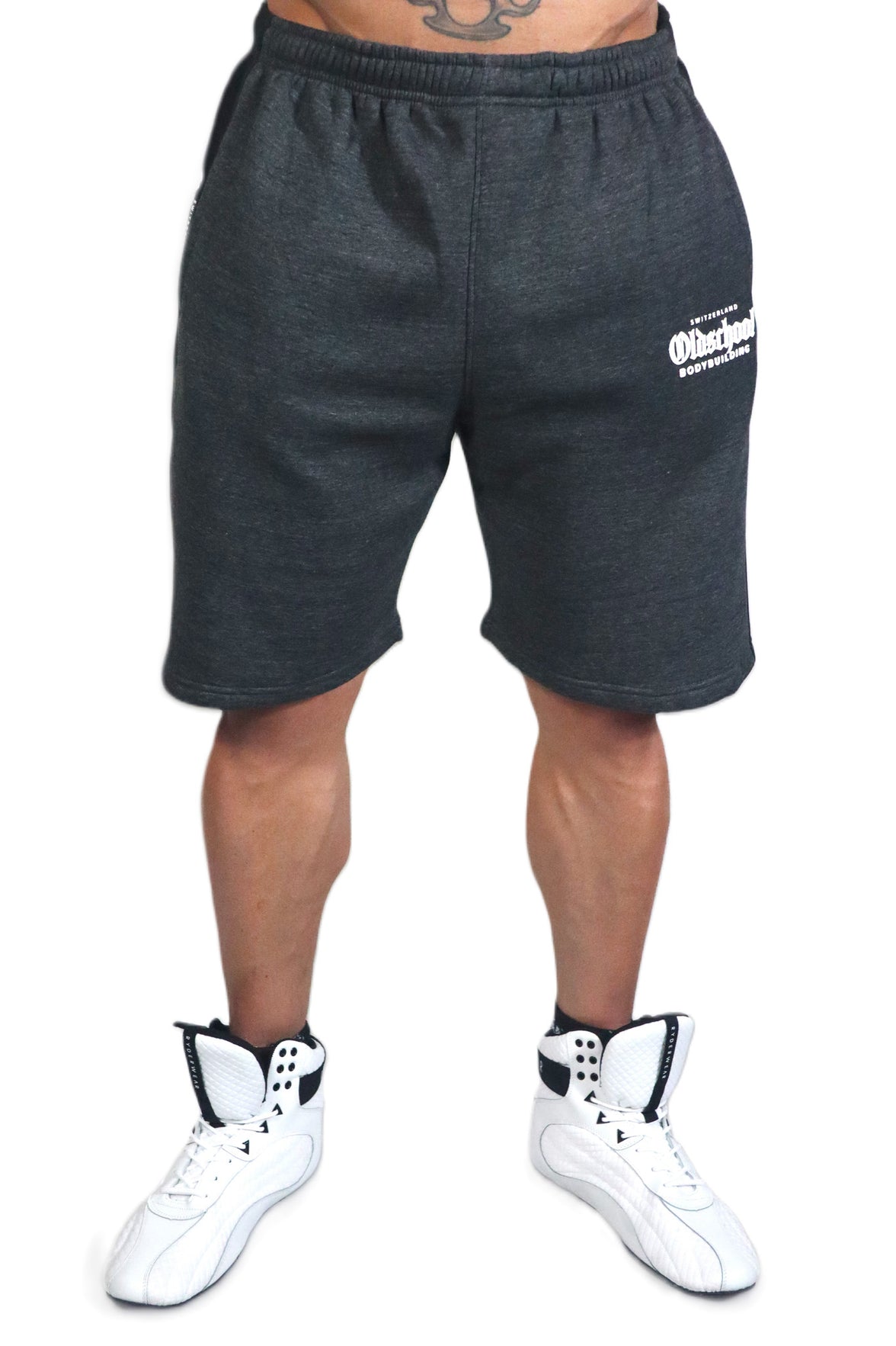 Oldschool Bodybuilding Switzerland Two Tone Shorts Grau/Schwarz