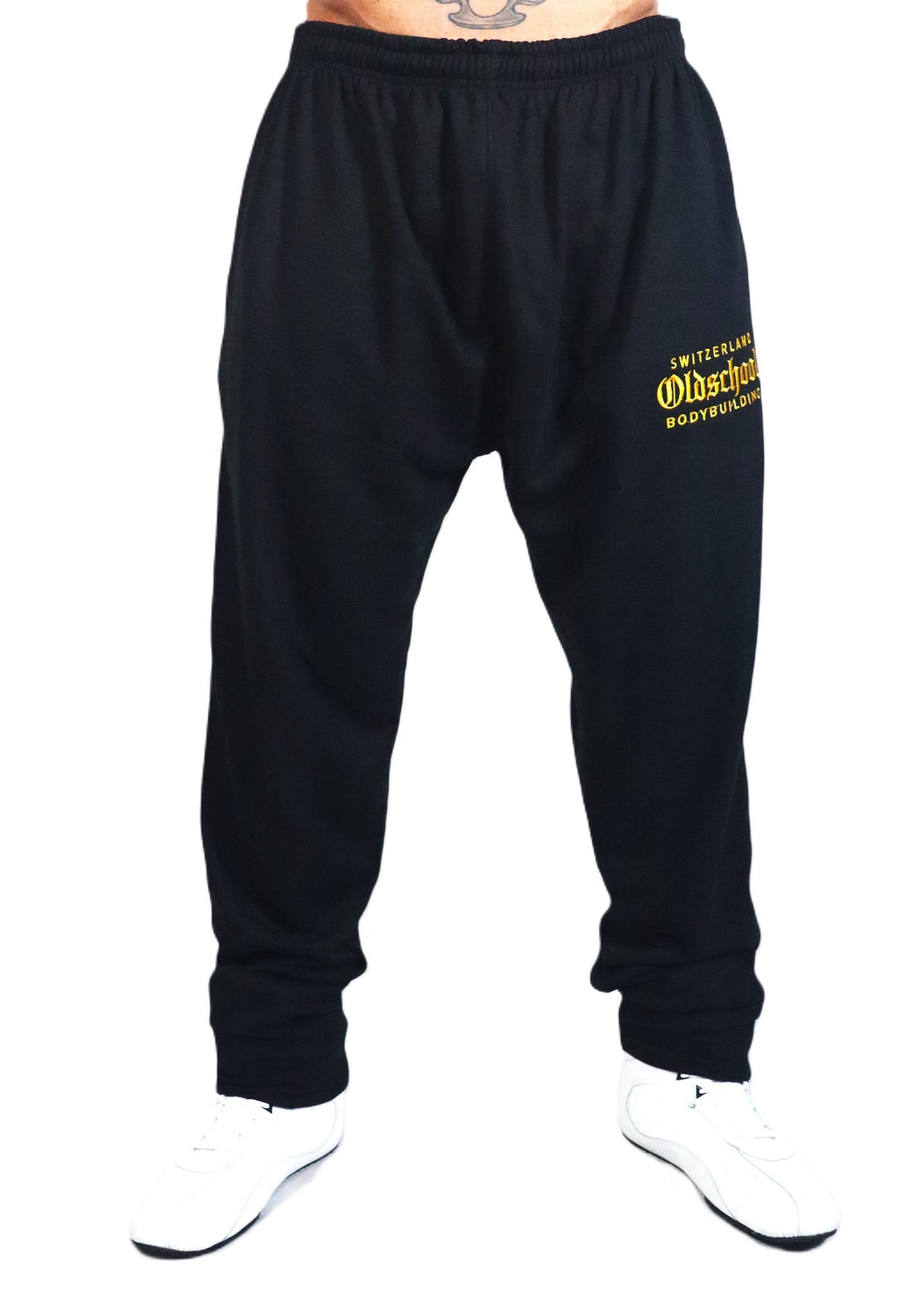 Oldschool Bodybuilding Switzerland Back In The Days Pants - Schwarz/Gold