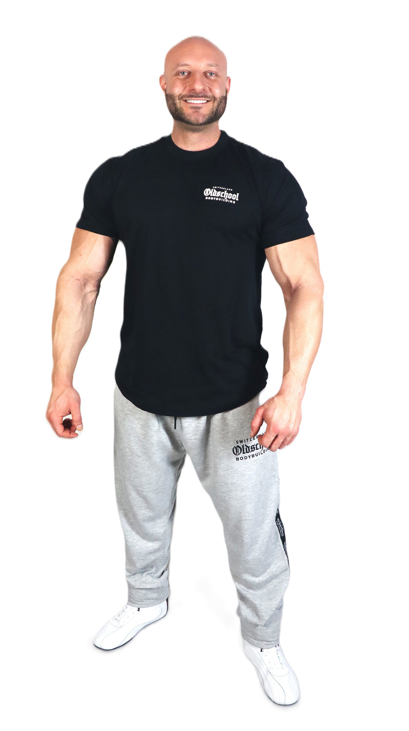 Oldschool Bodybuilding Switzerland Back In The Days Pants - Grau/Schwarz