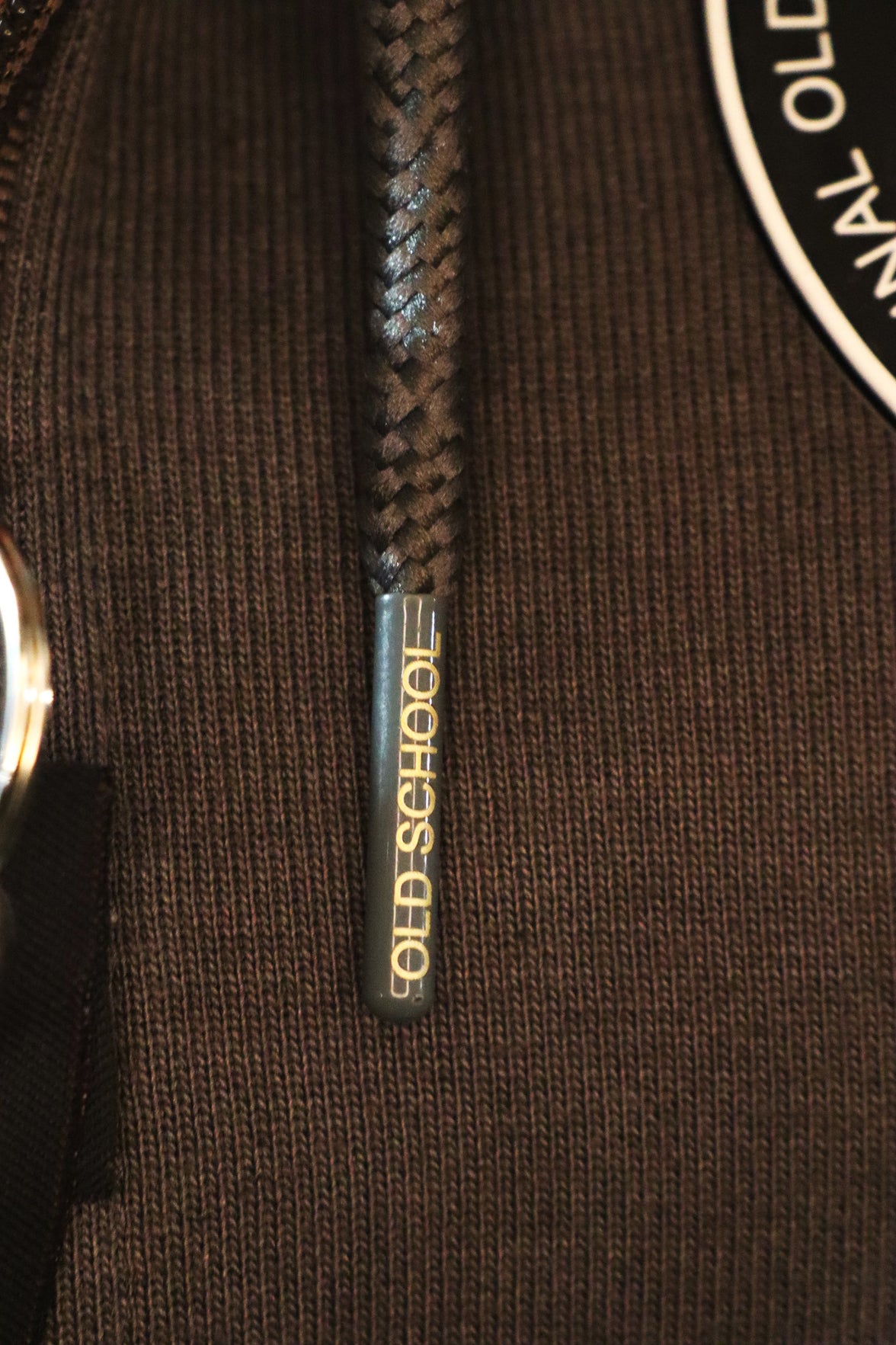 Oldschool Bodybuilding Switzerland Womens Legacy Badges Zipped Hoodie - Grau/Orange