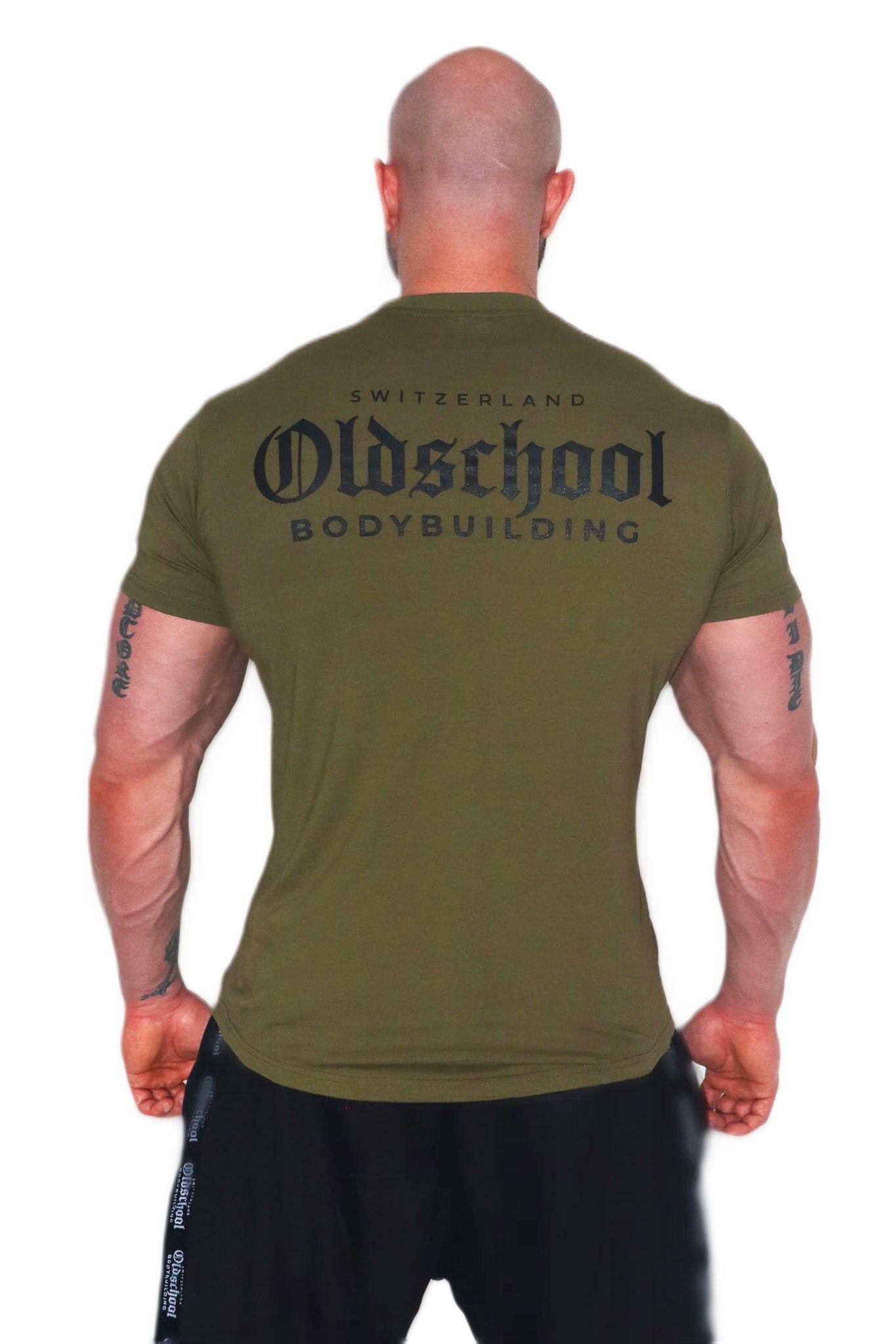 Oldschool Bodybuilding Switzerland Classic T-Shirt - Olive