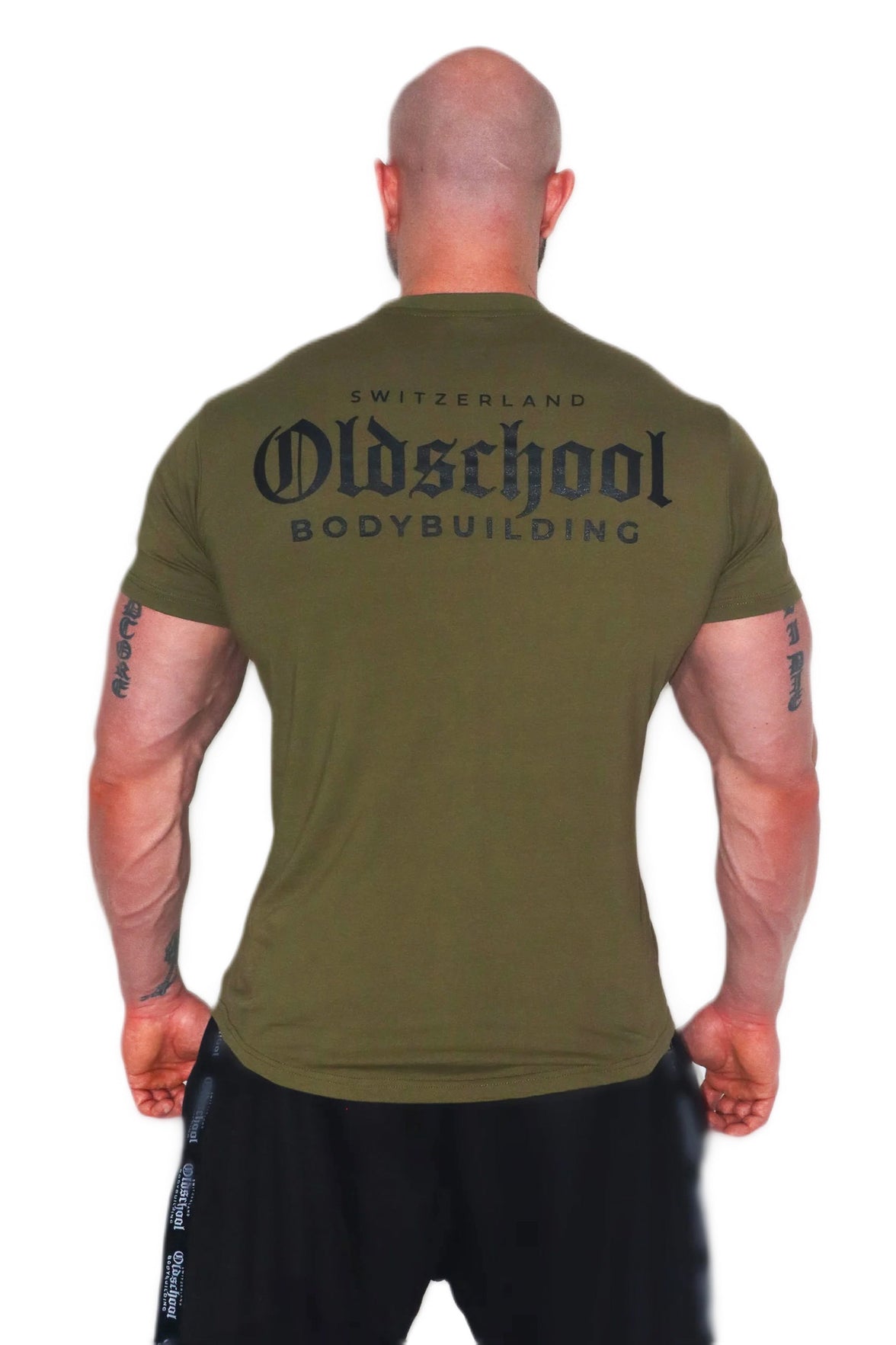 Oldschool Bodybuilding Switzerland Classic T-Shirt - Olive